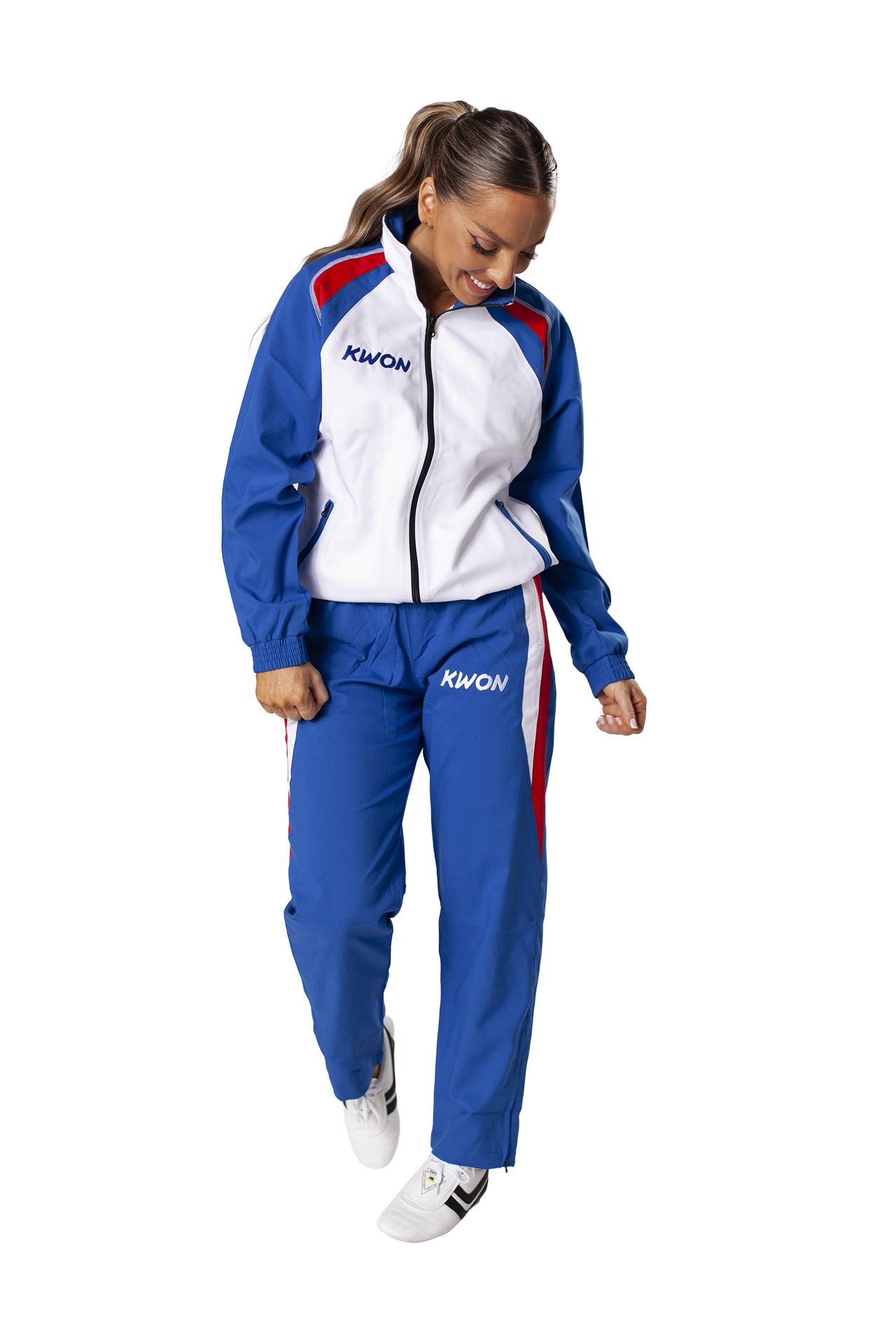 Trainingsanzug Endurance blau/weiß